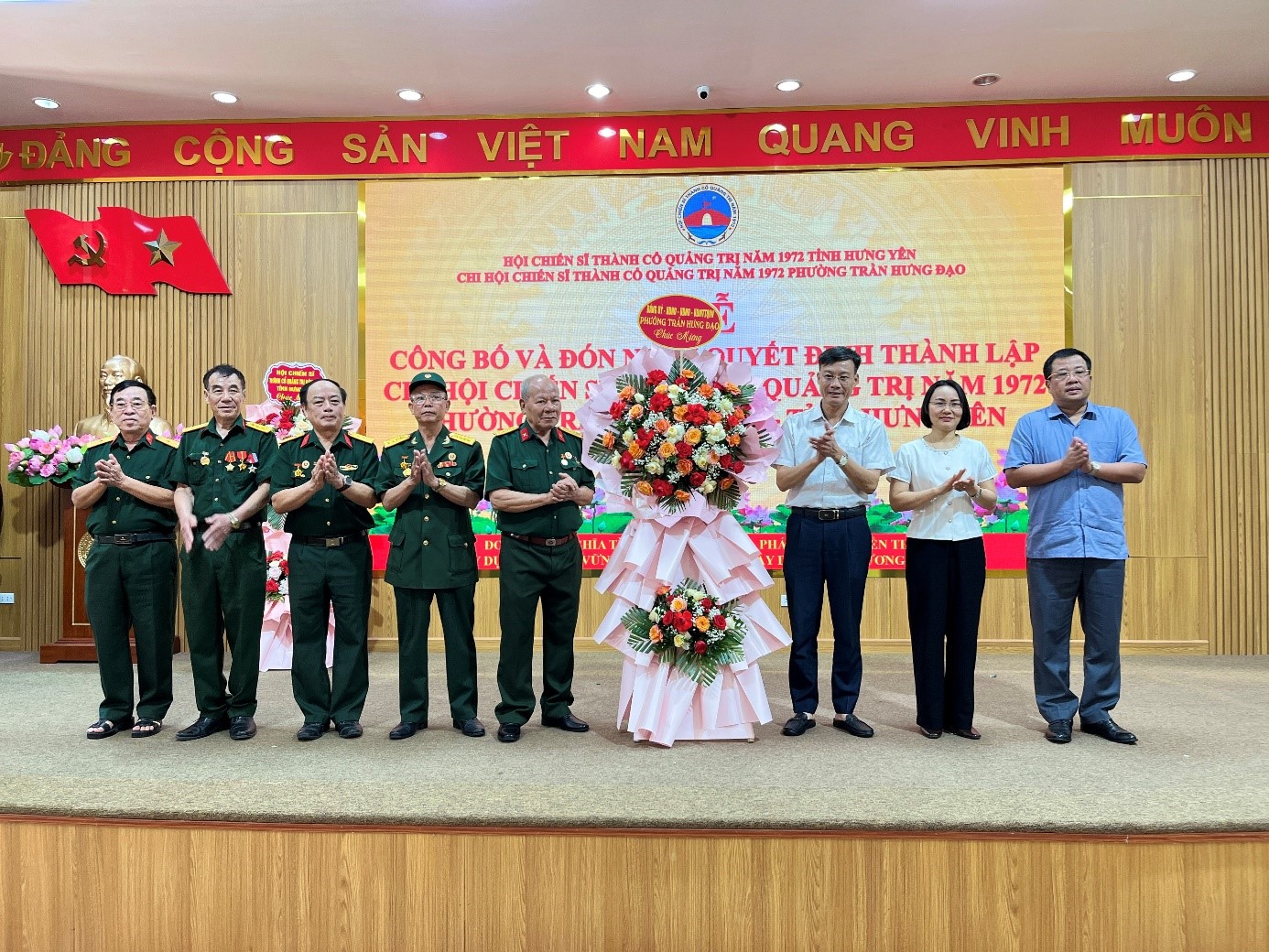 CÔNG BỐ QUYẾT ĐỊNH THÀNH LẬP CHI HỘI CHIẾN SĨ THÀNH CỔ QUẢNG TRỊ NĂM 1972