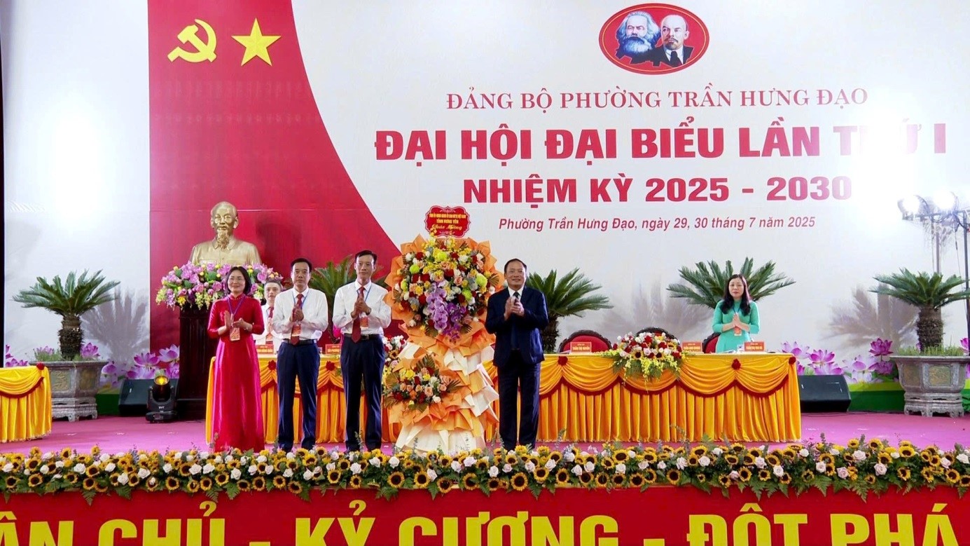 Đảng bộ phường Trần Hưng Đạo: Quyết tâm thực hiện thắng lợi 7 nhiệm vụ, 3 khâu đột phá chiến lược trong nhiệm kỳ 2025 – 2030