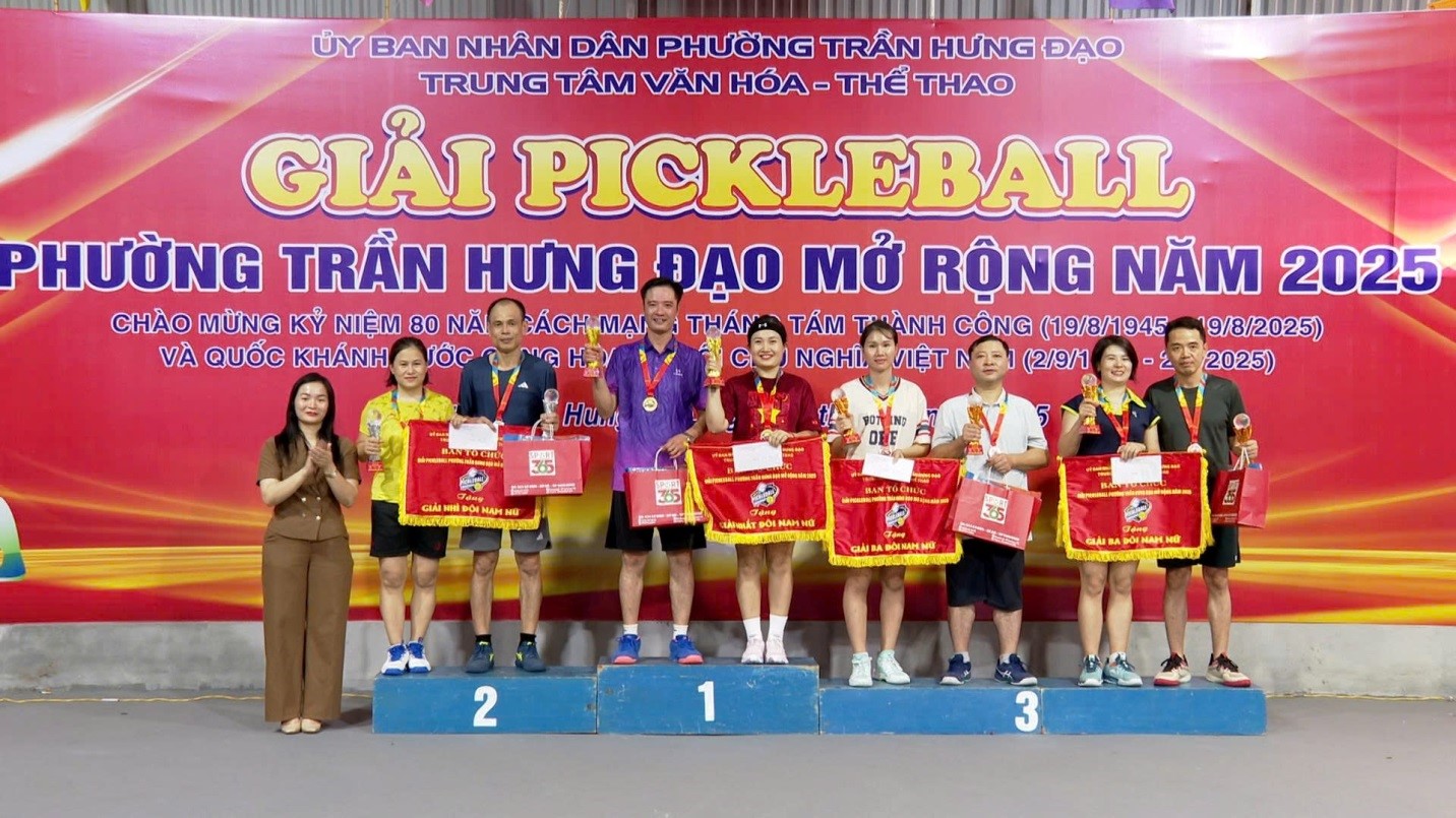 GIẢI PICKLEBALL PHƯỜNG TRẦN HƯNG ĐẠO MỞ RỘNG NĂM 2025