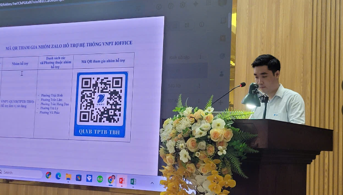 Phường Trần Hưng Đạo: tập huấn sử dụng phần mềm Quản lý văn bản và Điều hành dùng chung
