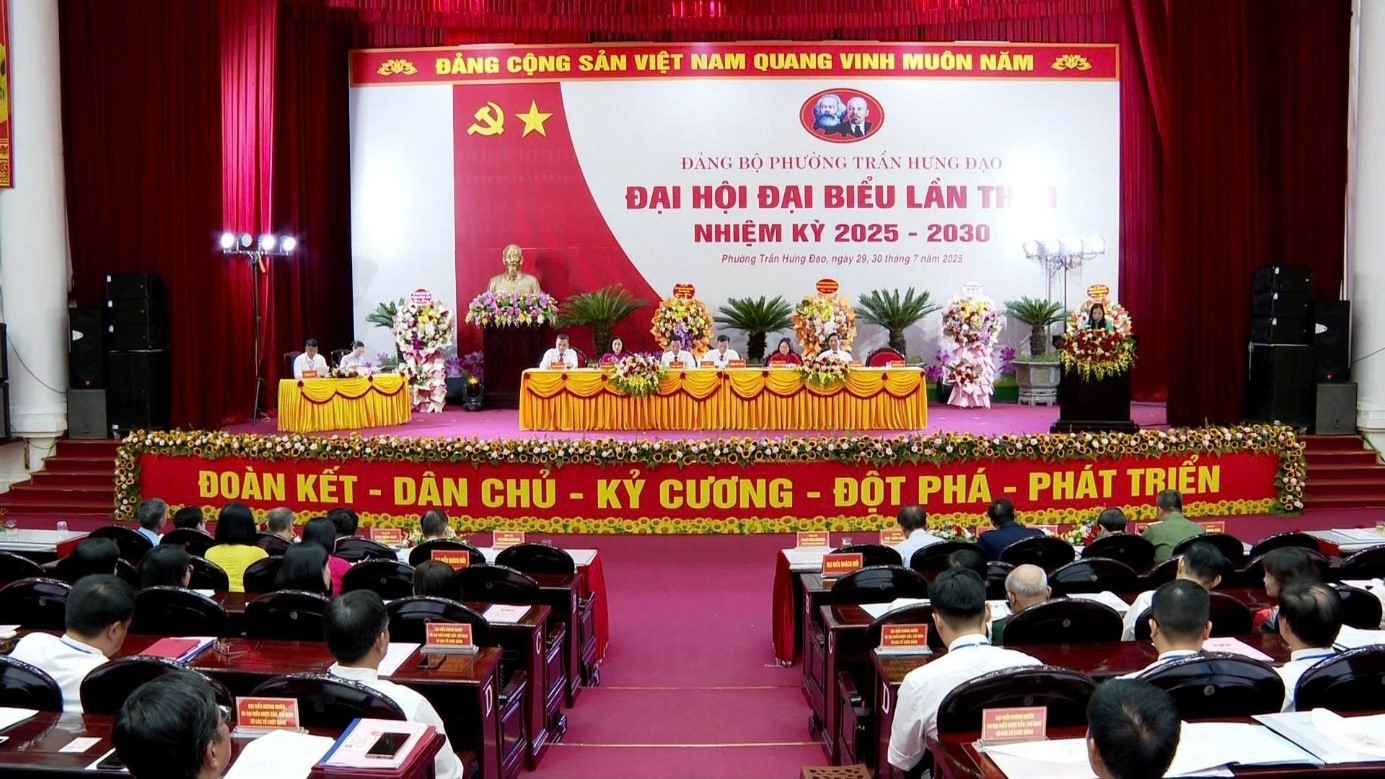 Đại hội đại biểu Đảng bộ phường Trần Hưng Đạo lần thứ I, nhiệm kỳ 2025 – 2030
