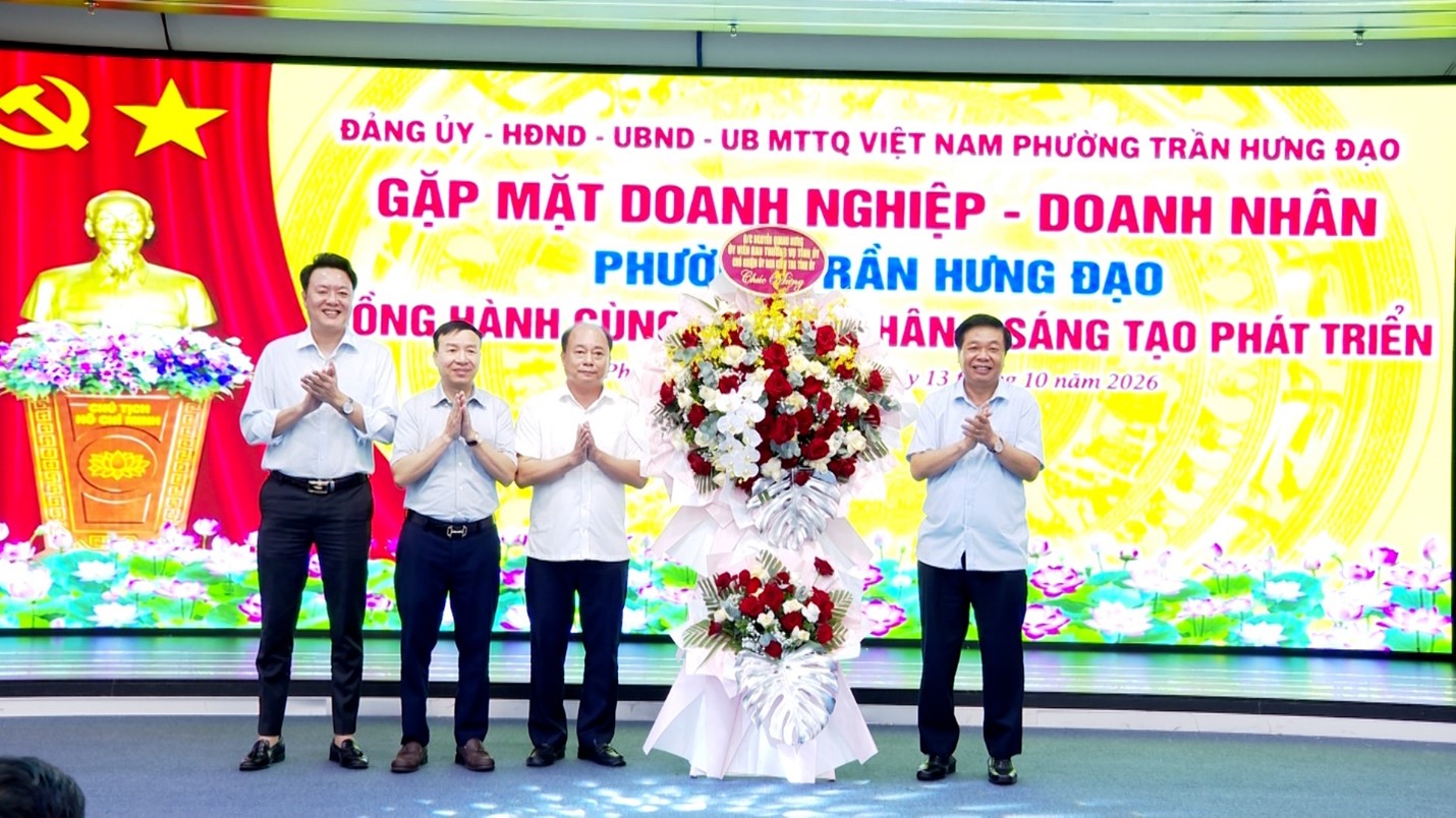 PHƯỜNG TRẦN HƯNG ĐẠO GẶP MẶT DOANH NGHIỆP, DOANH NHÂN
